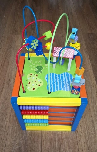 Wooden activity cube - cube, 1