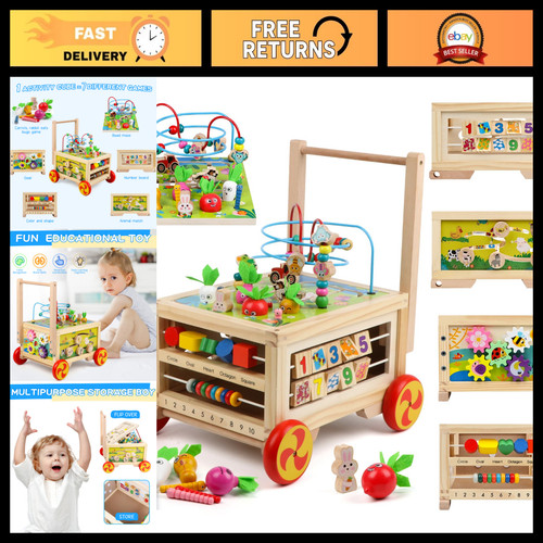 Wooden activity cube - activity,