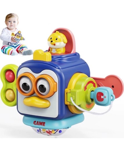 Montessori busy cube - montessori, 6-in-1
