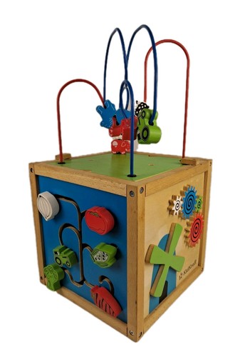 Kid kraft wooden activity cube - wooden,