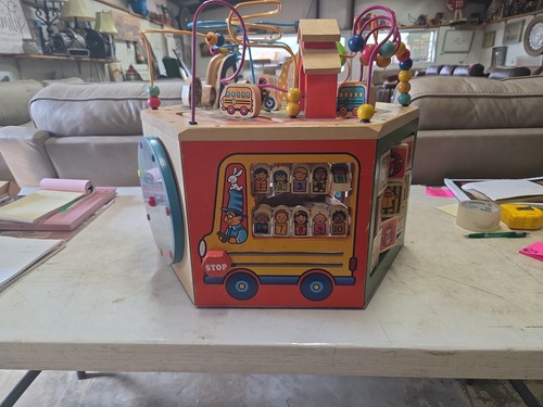 Wooden activity cube 1 - cube, 6-in-1