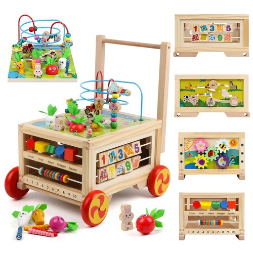 Wooden activity cube 1 - wooden,