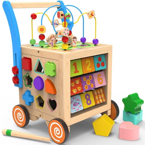 Wooden activity cube - activity,
