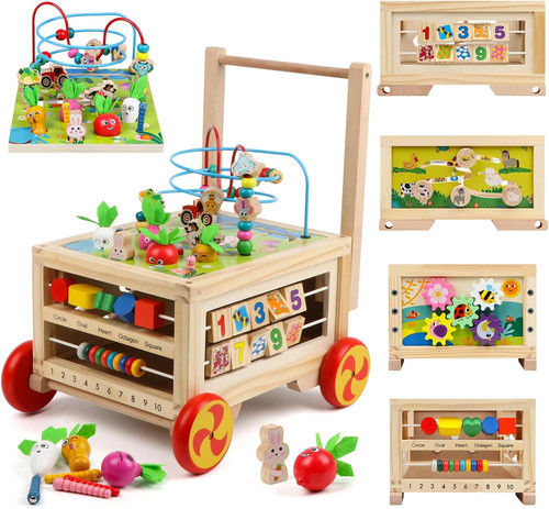 Wooden activity cube 1 - activity,
