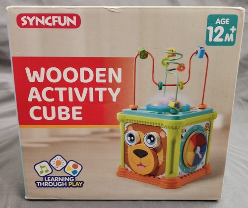 New wooden activity cube - wooden,