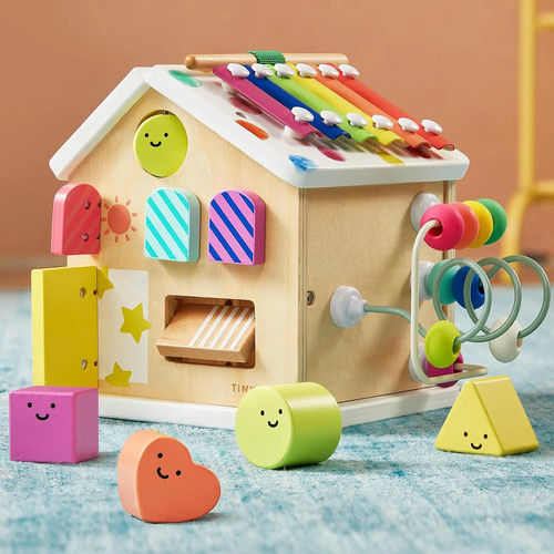 Wooden activity cube - 9-in-1,