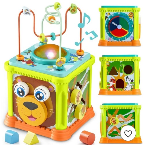 New wooden activity - wooden, cube