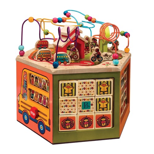 Toys wooden activity - toys, cube
